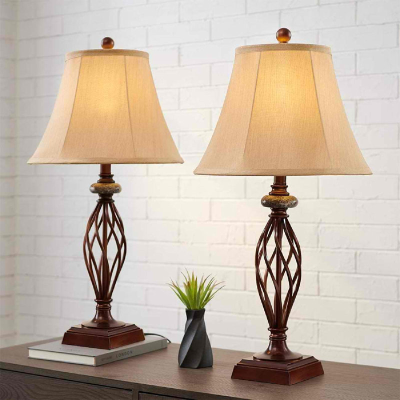 Canora Grey Table Lamp Set Of 2 For Bedroom Or Living Room, High Royal